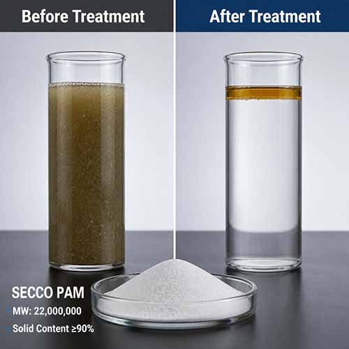 การใช้งาน Polyacrylamide ในการบำบัดน้ำเสียที่มีน้ำมันและการแยกน้ำมันและน้ำ